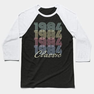 35th Birthday Gift Vintage 1984 Born in 1984 Classic Baseball T-Shirt